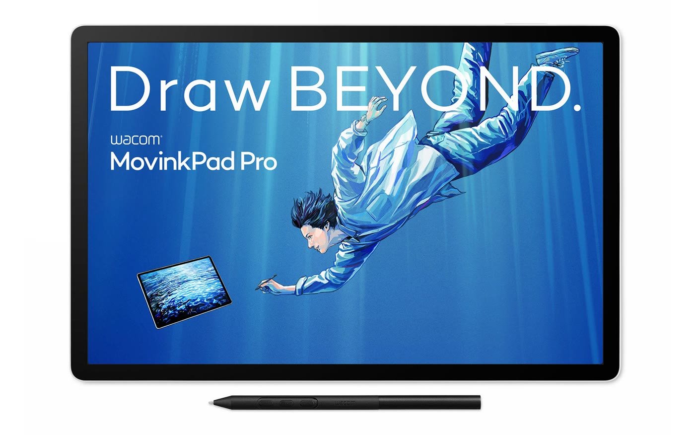 Tablette Wacom MovinkPad Pro 14 avec son stylet Pro Pen 3