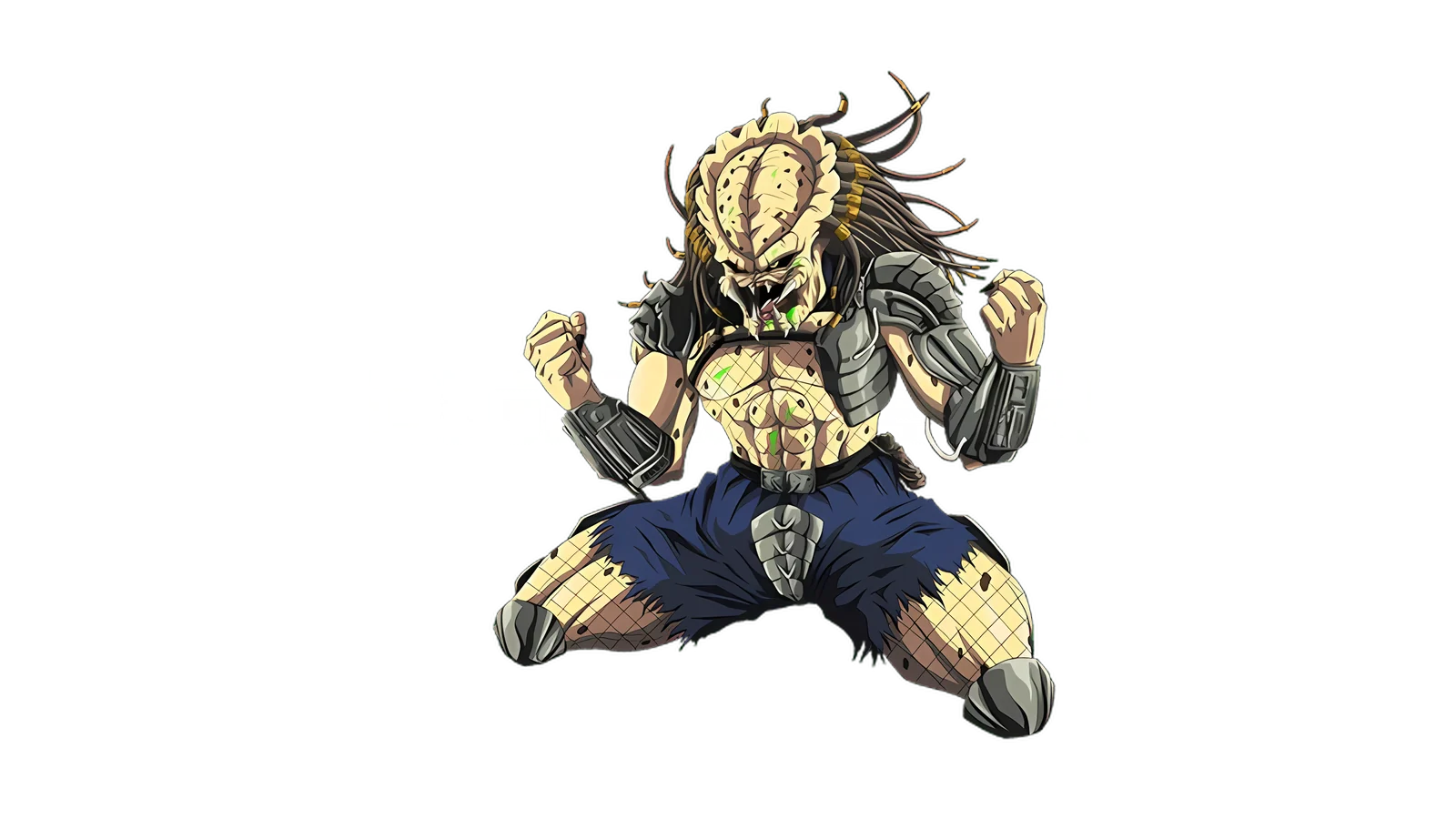 Illustration d'un guerrier extraterrestre en style manga