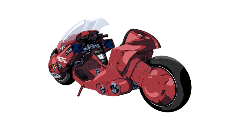 Dessin de Germain Kaniza : la moto d'akira