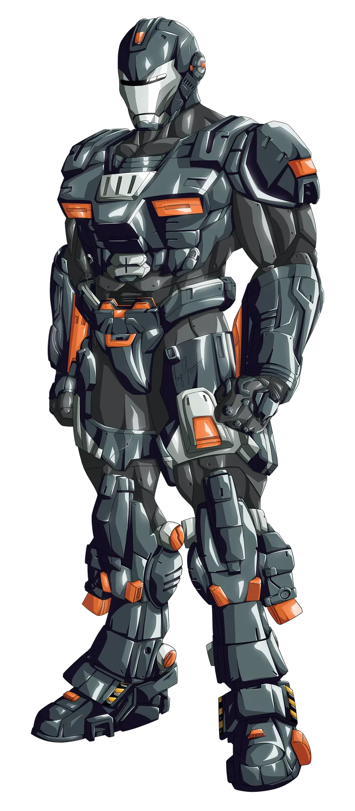 Dessin de Germain Kaniza : armure