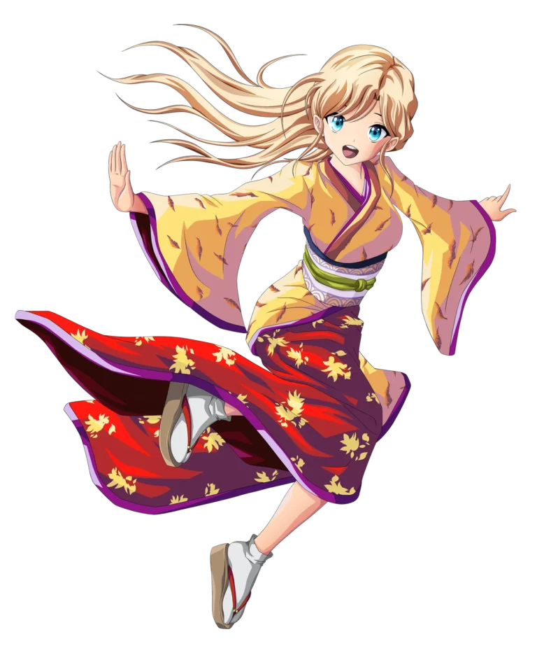 Dessin de Germain Kaniza : kimono rouge