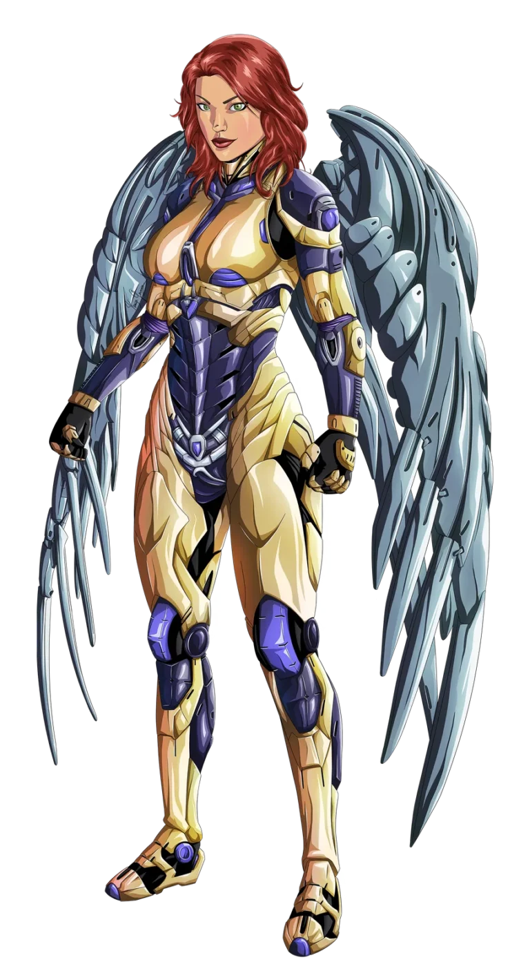 Dessin de Germain Kaniza : valkyrie